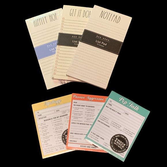 🟫 RL-6️⃣ Different Notepads Rae Dunn and Knock Knock Pads - Picture 15 of 16